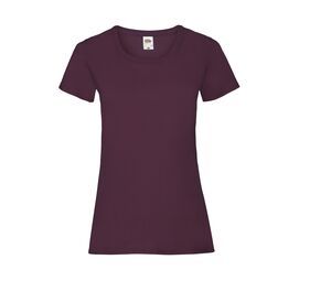 Fruit of the Loom SC600 - Dames valueweight t-shirt Burgundy