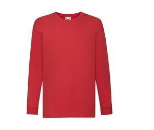 FRUIT OF THE LOOM SC6107 - Tee-shirt manche longue enfant Red
