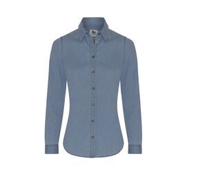 AWDIS SO DENIM SD045 - Spijkerblouse dames Lucy Light Blue Wash