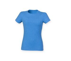 Skinnifit SK121 - The Feel Good Dames T-Shirt Heather Blue