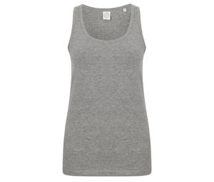 SF Women SK123 - Dames stretch tank top Heather Grey