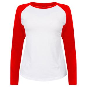 SF Women SK271 - T-shirt baseball lange mouwen dames
