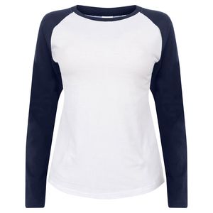 SF Women SK271 - T-shirt baseball lange mouwen dames