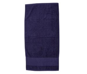 Towel city TC034 - Handdoek met lat Navy