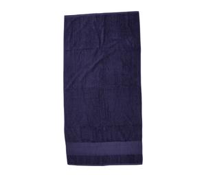 Towel city TC035 - Badhanddoek met lat Navy