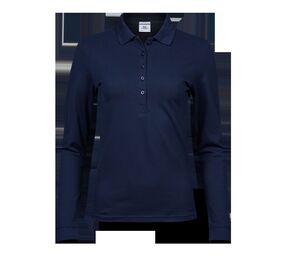 Tee Jays TJ146 - Womens luxury stretch long sleeve polo Navy