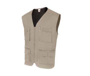 VELILLA V15901 - GILET MULTI-POCKET Beige Arena