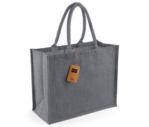 Westford mill WM407 - Classic jute shopper Graphite Grey/Graphite Grey