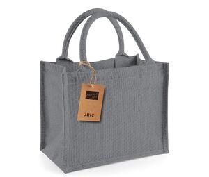Westford mill WM412 - Jute mini geschenkverpakking Graphite Grey/Graphite Grey