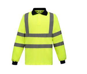 Yoko YK310 - Hoge zichtbaarheid lange mouwen polo Hi Vis Yellow