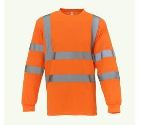 Yoko YK420 - Hoge zichtbaarheid lange mouwen T-shirt Hi Vis Orange