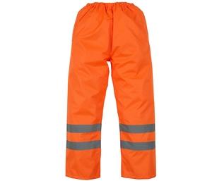 Yoko YK461 - Tweekleurige overbroek met hoge zichtbaarheid Hi Vis Orange