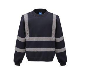 Yoko YK510 - Hoge zichtbaarheid sweater met ronde hals Navy