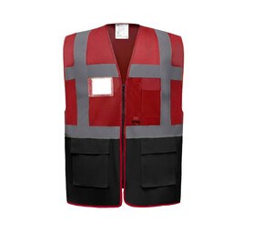 Yoko YK801 - Multifunctioneel vest met hoge veiligheid Red / Black