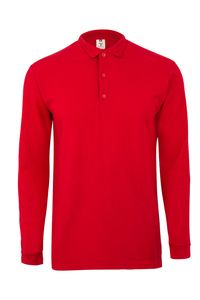 Mukua MK242CV - LONG SLEEVE POLO 210 Red