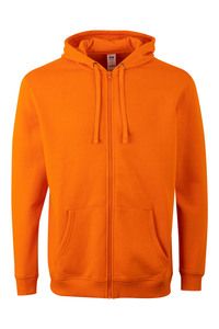 Mukua SF270U - ZIPPED HOOD SWEATSHIRT Orange