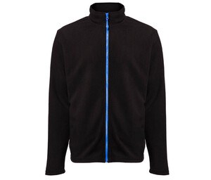 BLACK&MATCH BM700 - Men's zipped fleece jacket Black / Royal
