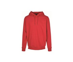 Build Your Brand BY011 - Zware sweater met capuchon City Red
