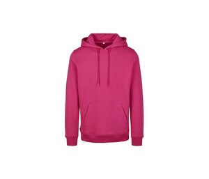 Build Your Brand BY011 - Zware sweater met capuchon Hibiskus Pink