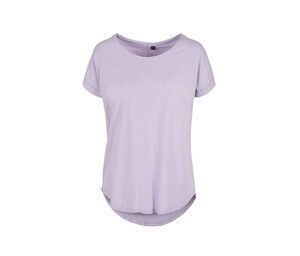 Build Your Brand BY036 - Dames T-shirt met lange rug Lilac