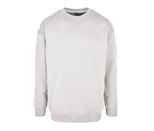 Build Your Brand BY075 - Ronde nek heren sweater Light Asphalt