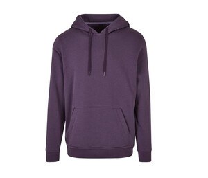 Build Your Brand BY011 - Zware sweater met capuchon Purple Night