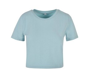 Build Your Brand BY042 - Dames T-shirt cropped Ocean Blue