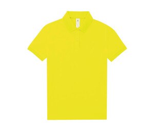 B&C BCW461 - Short-sleeved high density fine piqué polo shirt Pixel Lime
