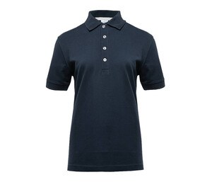 BLACK&MATCH BM101 - Ladies' contrasting button poloshirt Navy / White