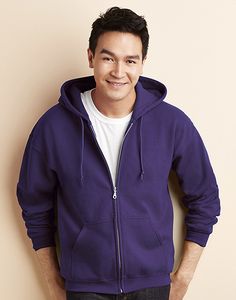 Gildan 18600 - Heavyweight Hoodie Sweatshirt met Volledige Rits