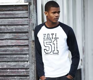 Fruit of the Loom SC238 - Baseball Longsleeve T-Shirt